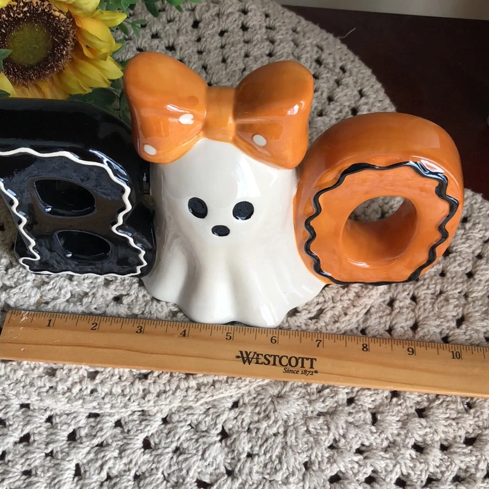 Halloween 'BOO' Ceramic Ghost Table Accent